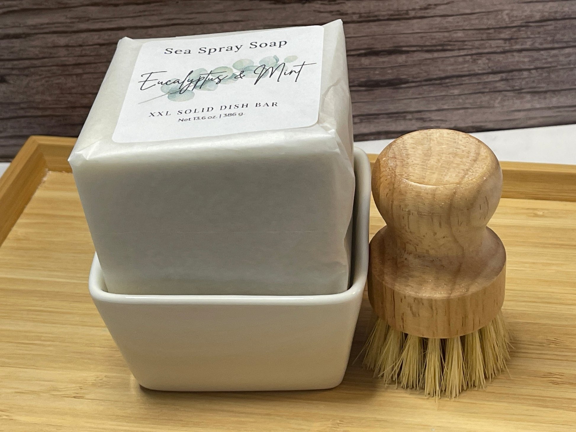 XXL Solid Dish Soap Starter Set (13oz) - Sea Spray Soap
