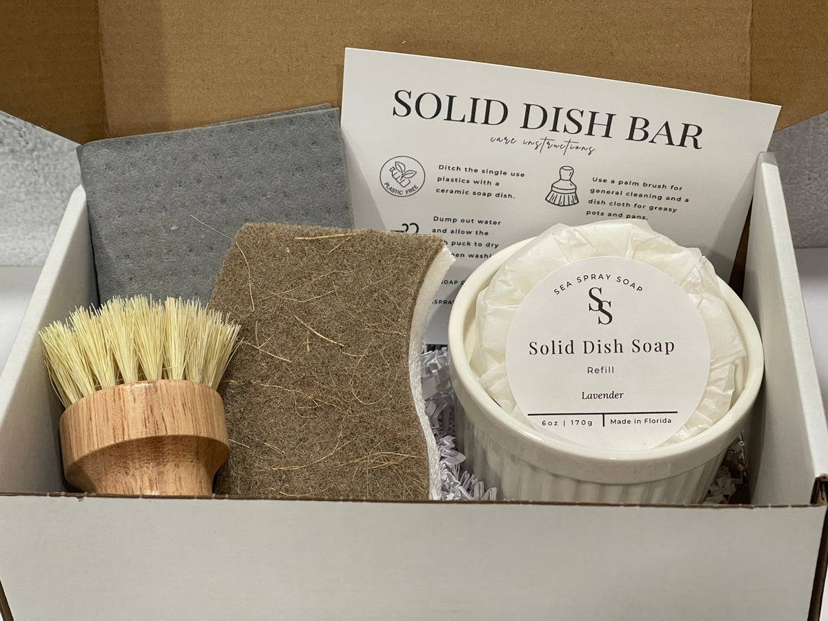 Zero Waste Dish Soap Gift Set - Sea Spray Soap