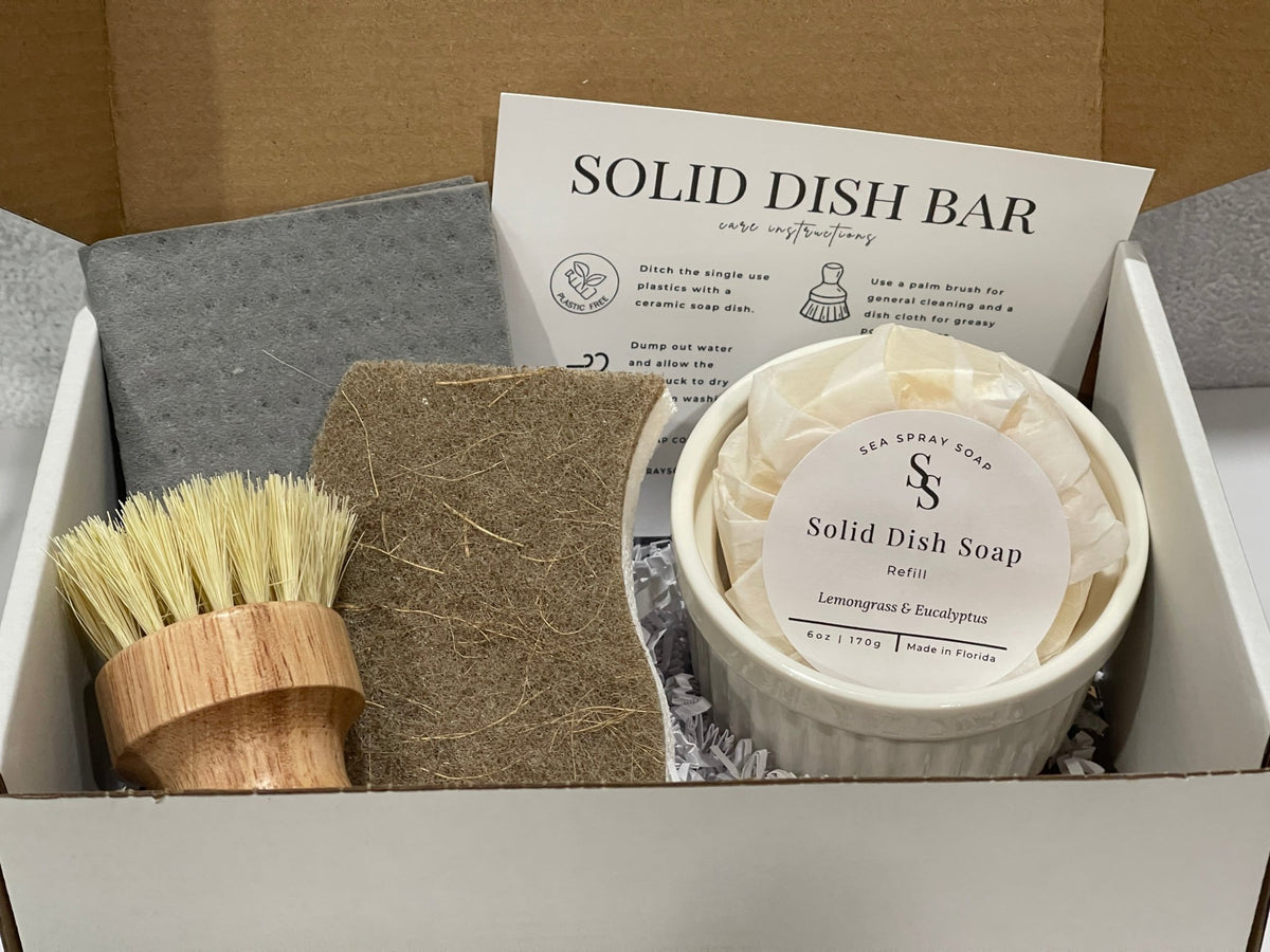 Zero Waste Dish Soap Gift Set - Sea Spray Soap