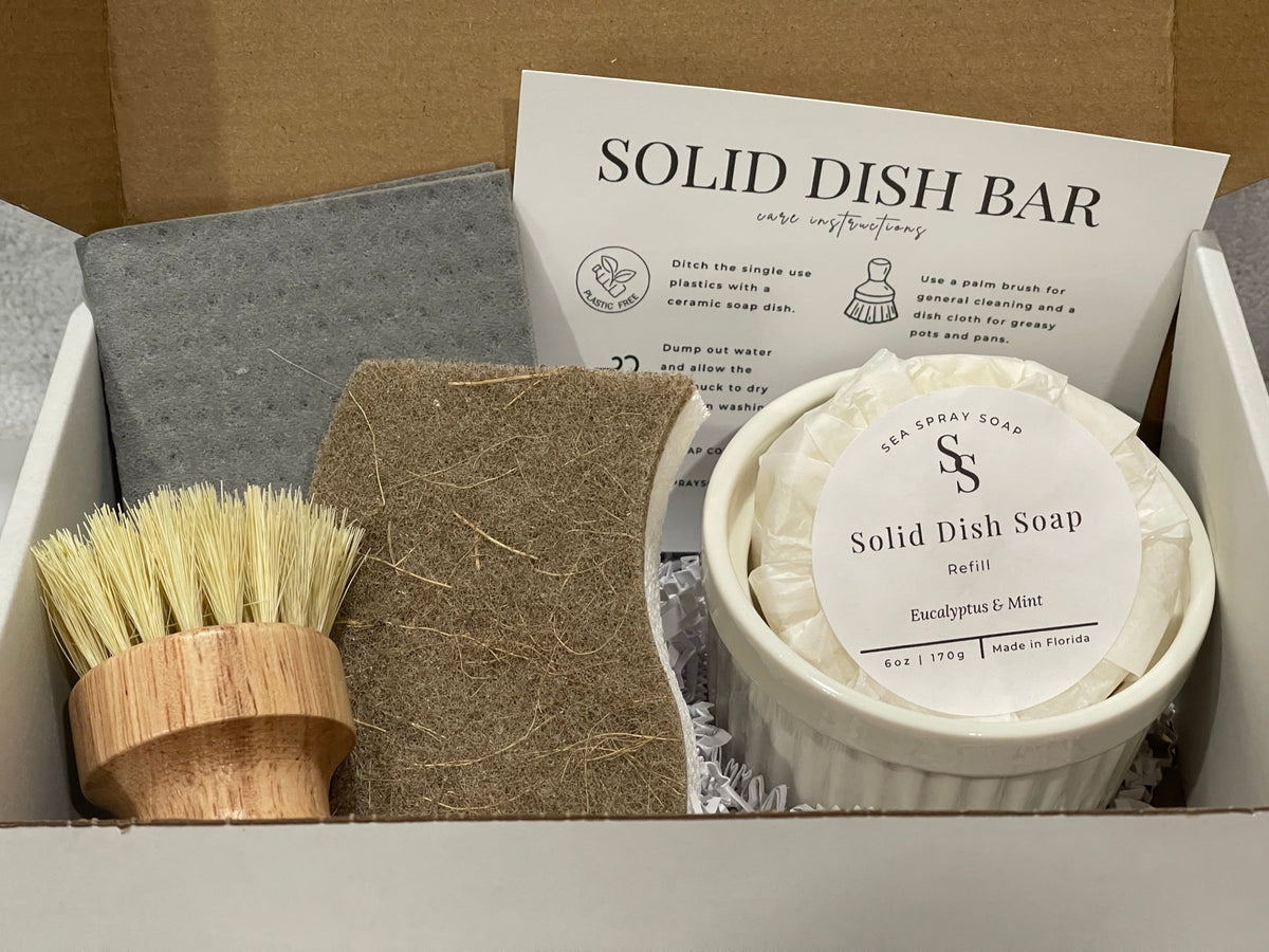 Zero Waste Dish Soap Gift Set - Sea Spray Soap