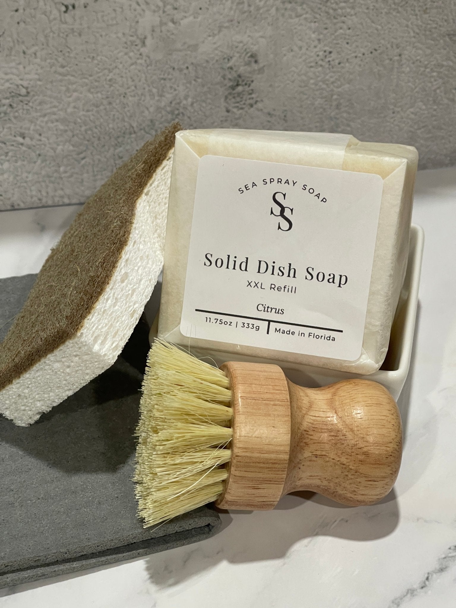 Zero Waste Dish Soap Gift Set - Sea Spray Soap