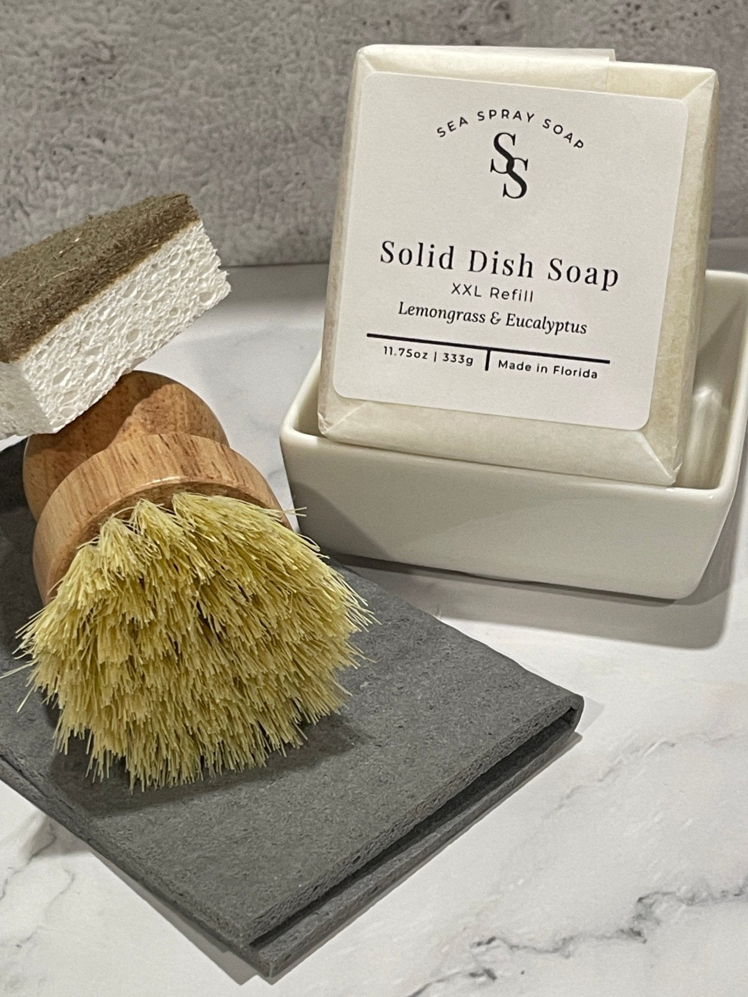 Zero Waste Dish Soap Gift Set - Sea Spray Soap