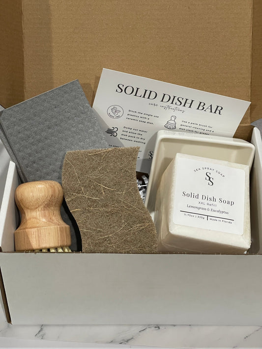 Zero Waste Dish Soap Gift Set - Sea Spray Soap