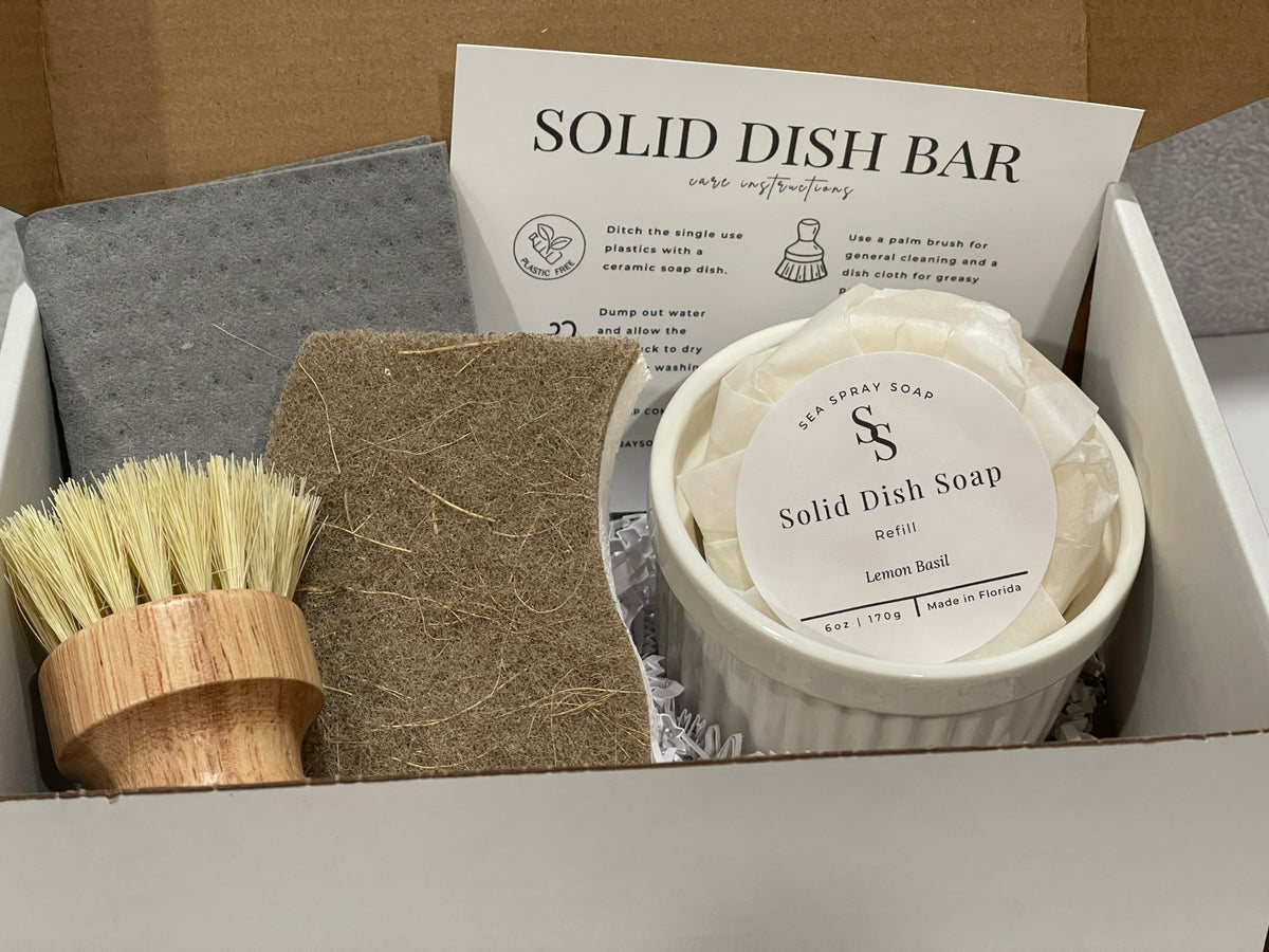 Zero Waste Dish Soap Gift Set - Sea Spray Soap