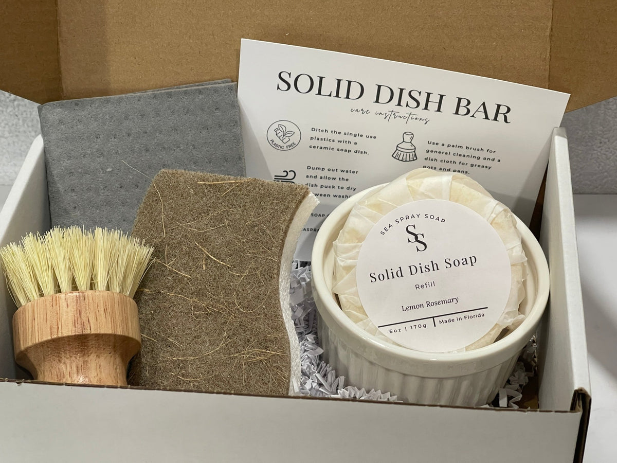 Zero Waste Dish Soap Gift Set - Sea Spray Soap