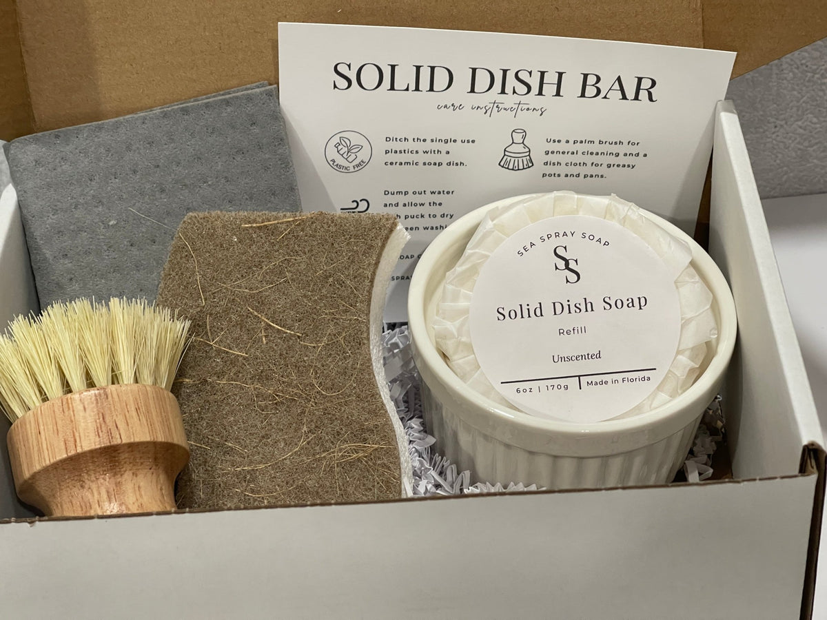 Zero Waste Dish Soap Gift Set - Sea Spray Soap