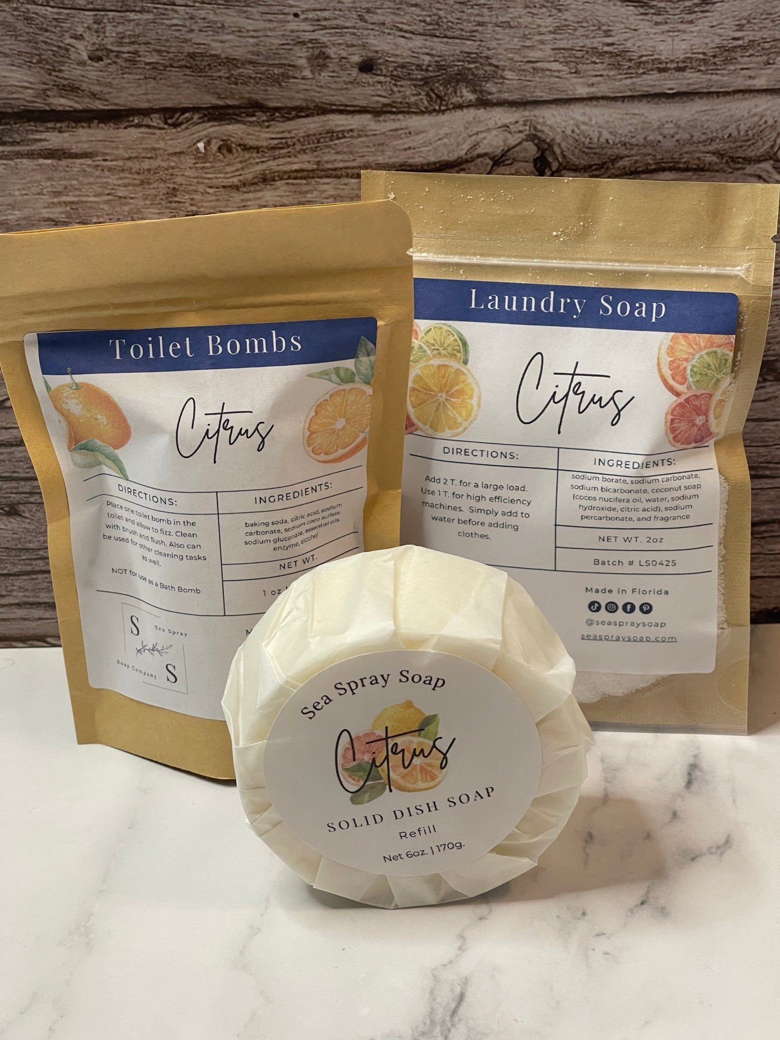 Zero Waste Cleaning Starter Kit | 6 Natural Products | Sea Spray Soap